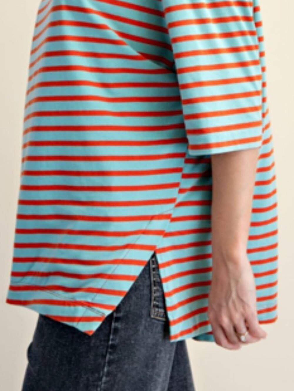 NWT Easel Strop Cotton Washed Boxy T-Shirt - Picture 11 of 16